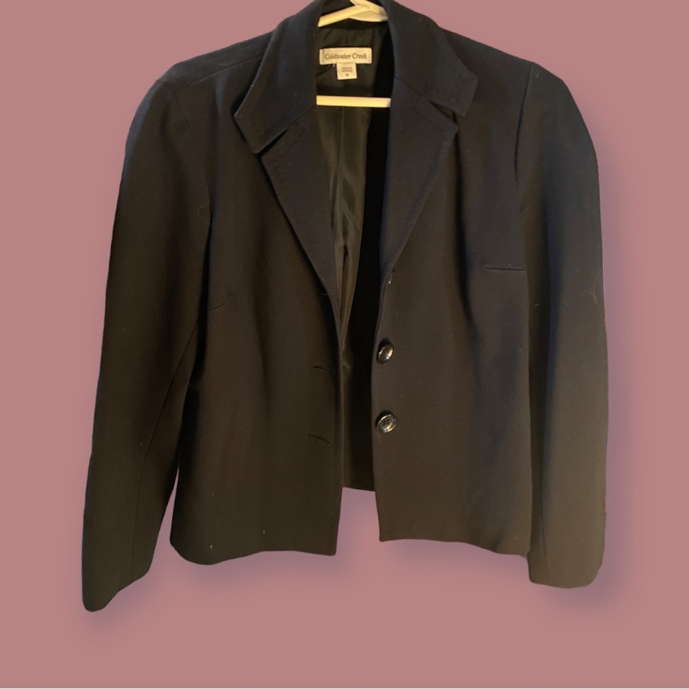 black Blazer with cloth covered bottoms and super soft